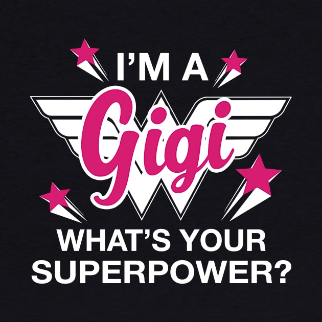 I'm A Gigi What's Your Superpower? Personalized Grandma Shirt by bestsellingshirts